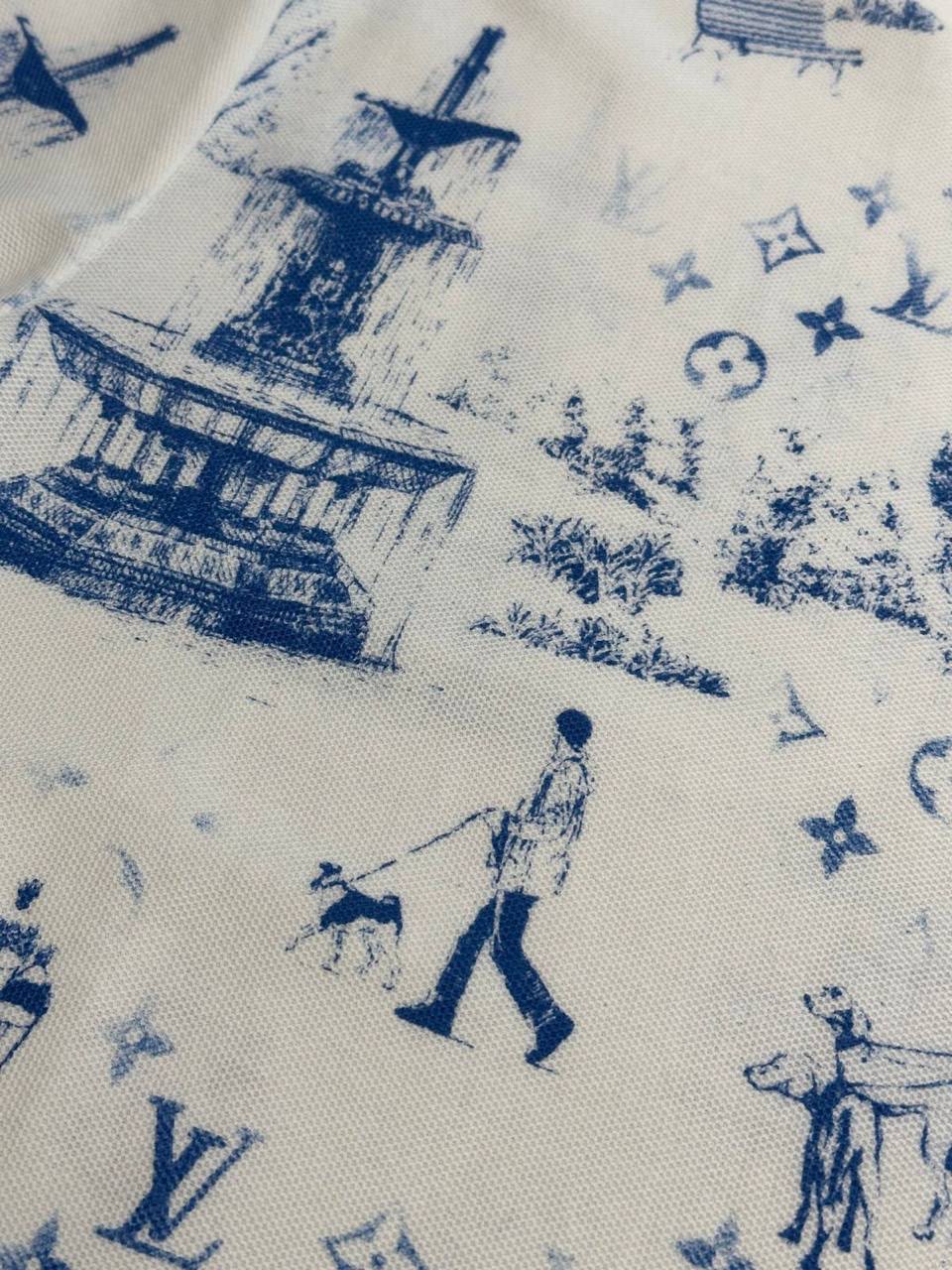Louis Vuitton Printed Cotton Pique T-Shirt
