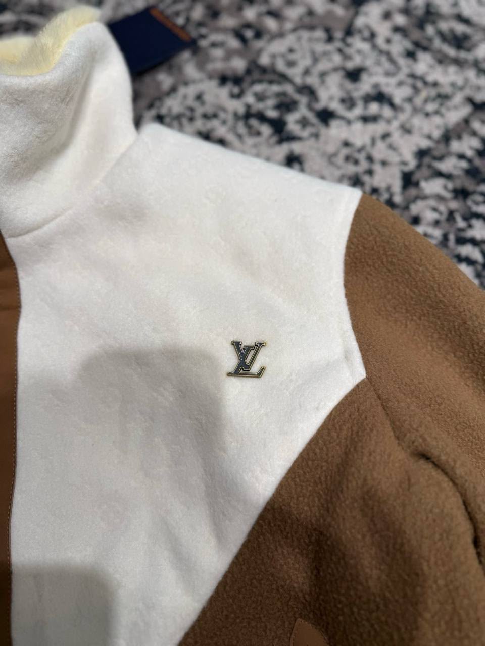 Louis Vuitton Monogram Blouson With Shearling Collar