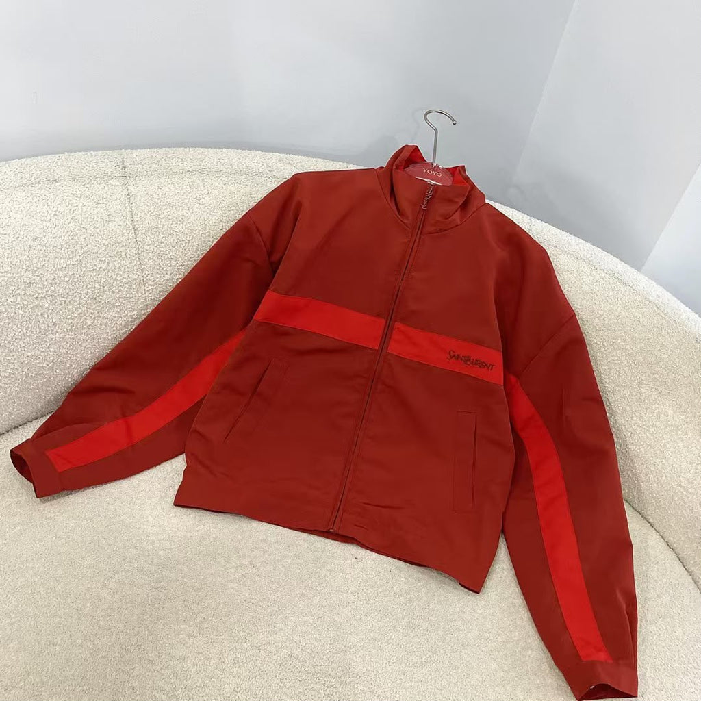 Saint Laurent Jacket in Cotton/Brushed Cotton Canvas