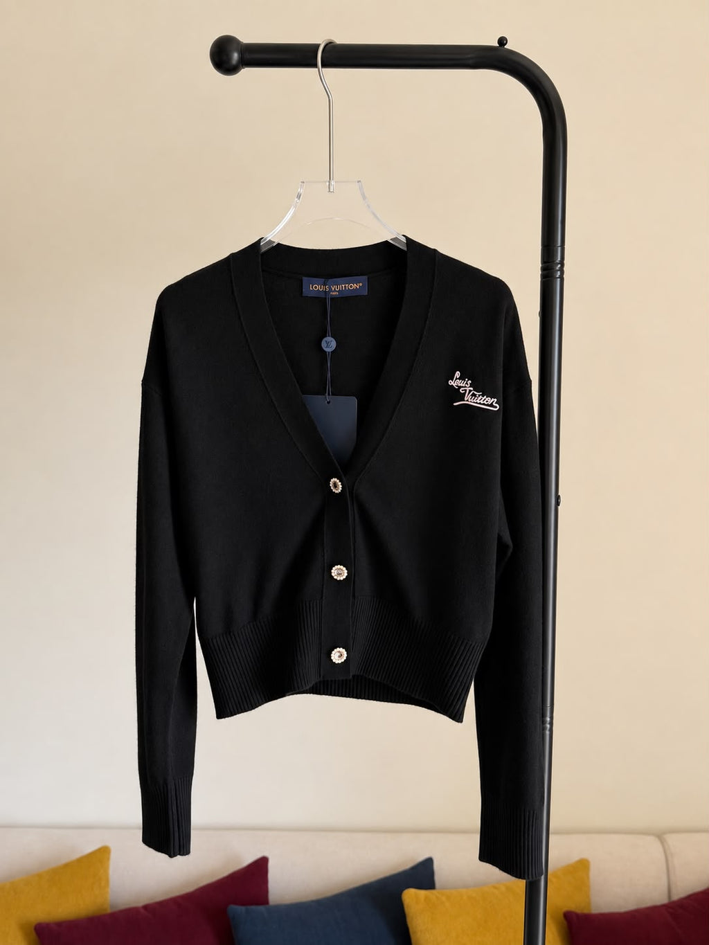 Louis Vuitton Signature Jewel Button Cardigan
