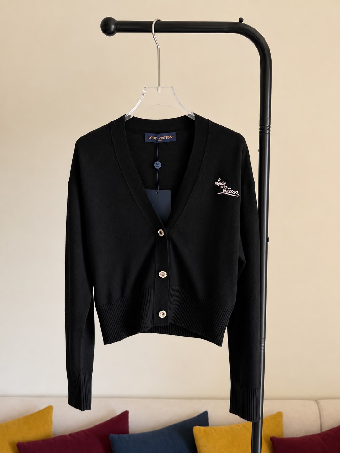 Louis Vuitton Signature Jewel Button Cardigan