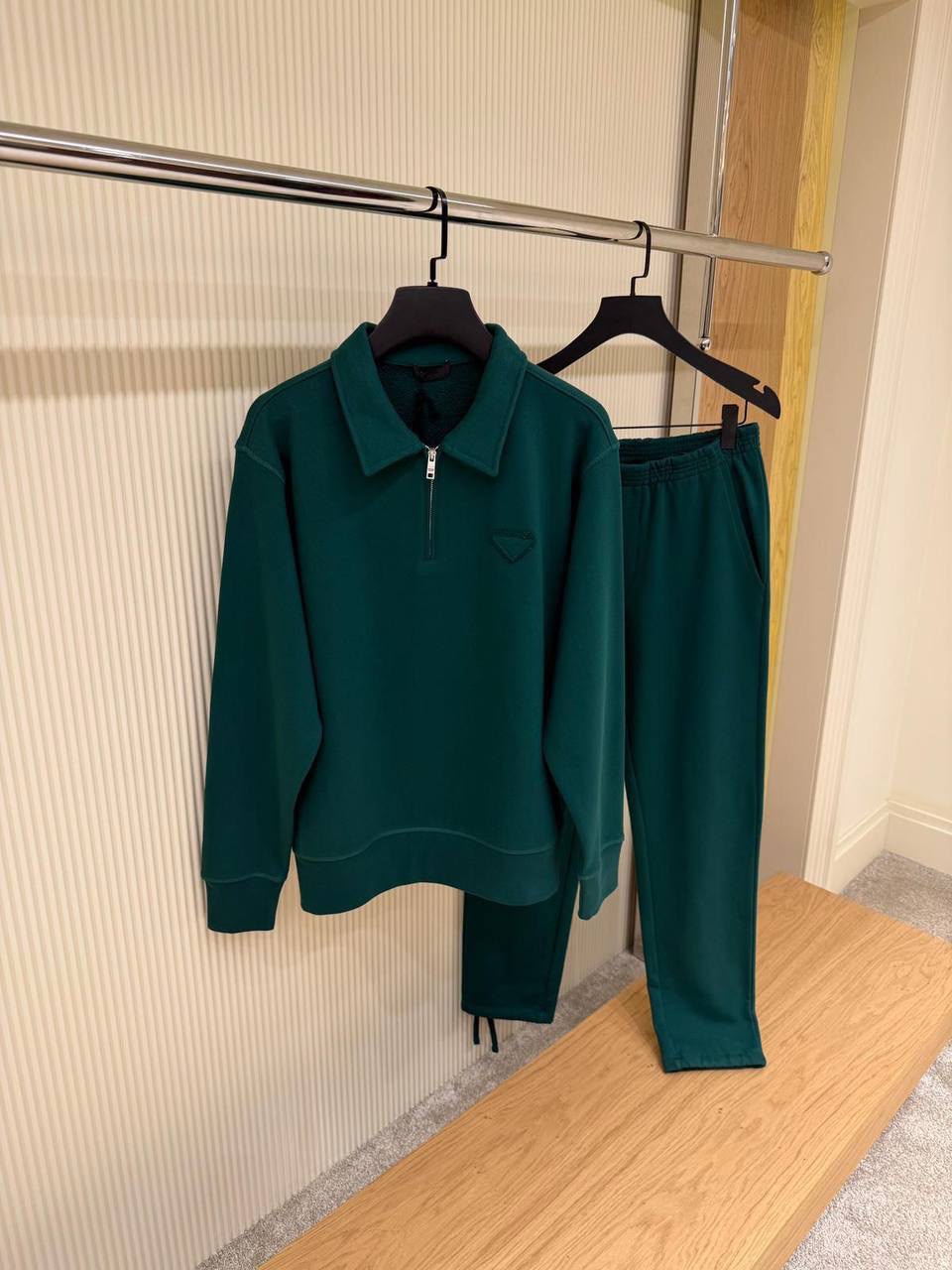 Prada Technical Cotton Sweatshirt and Joggers Set