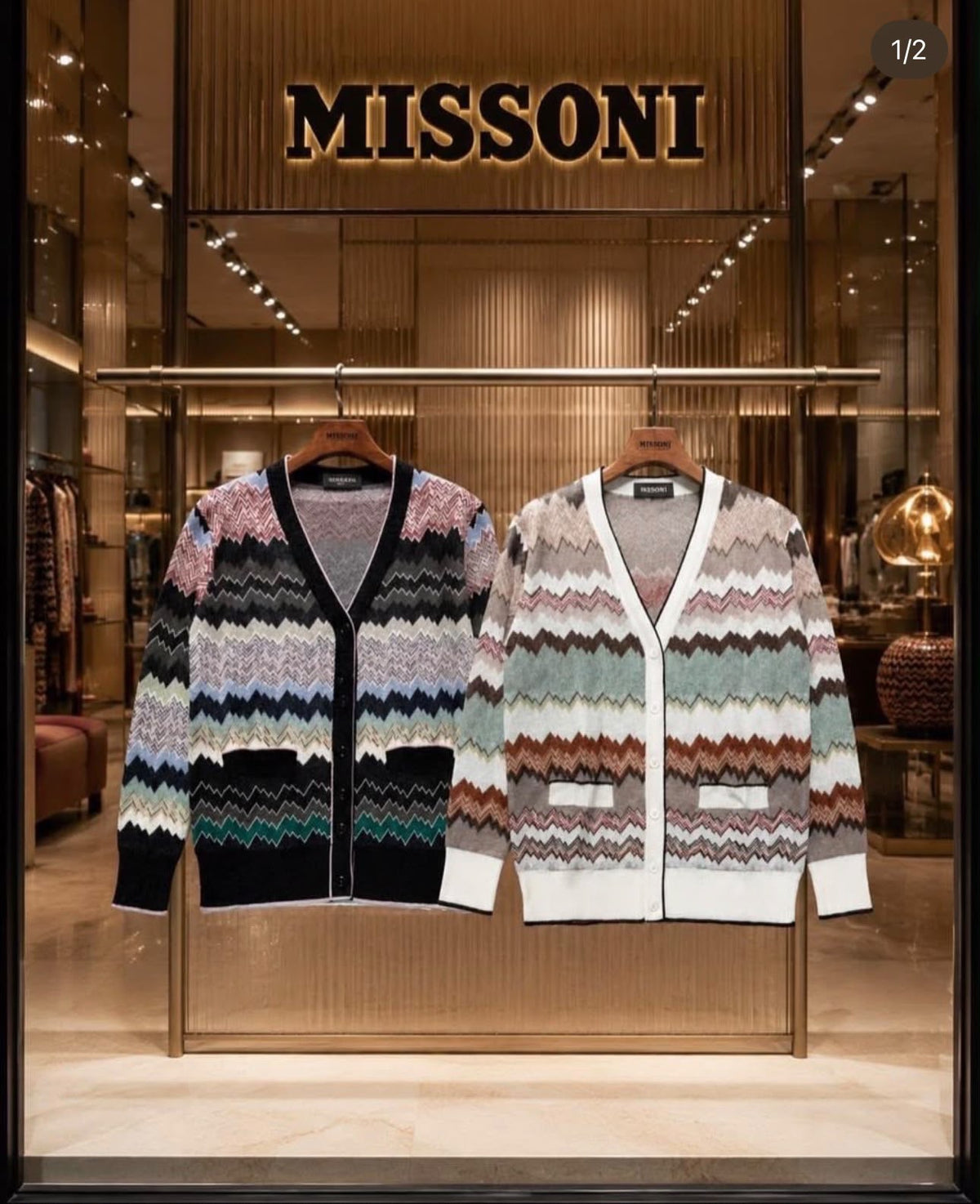 Missoni Zigzag-Knit Cardigans
