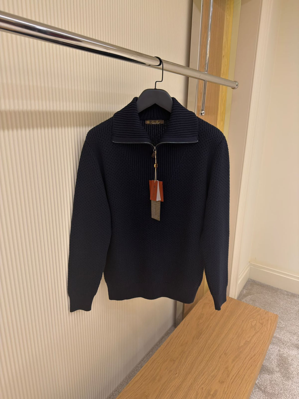 Loro Piana Roadster half-zip sweater
