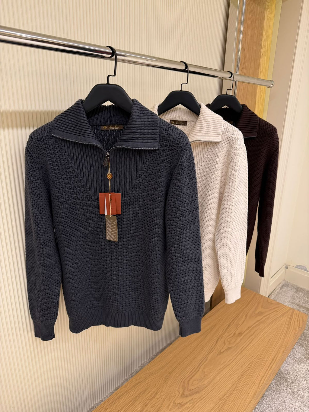 Loro Piana Roadster half-zip sweater