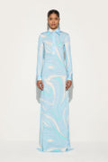 Pucci Marmo Print Chemisier Dress