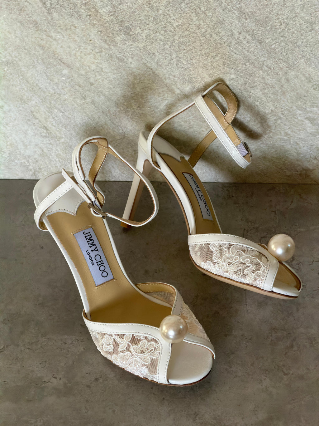 Jimmy Choo Sacora Lace Sandals