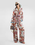 Dolce & Gabbana Carretto-Print Silk Twill Set