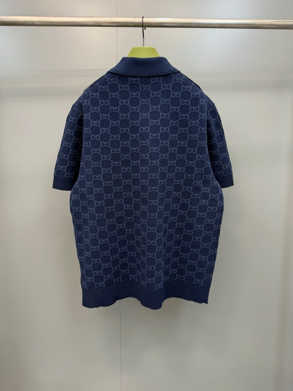 Gucci GG cotton silk jacquard polo shirt