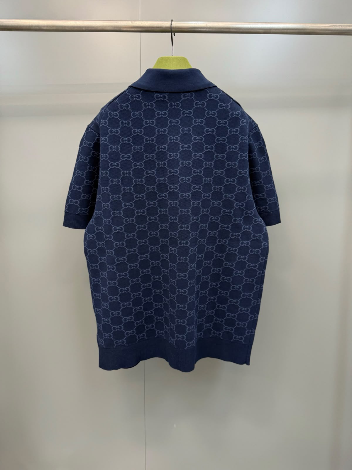 Gucci GG cotton silk jacquard polo shirt
