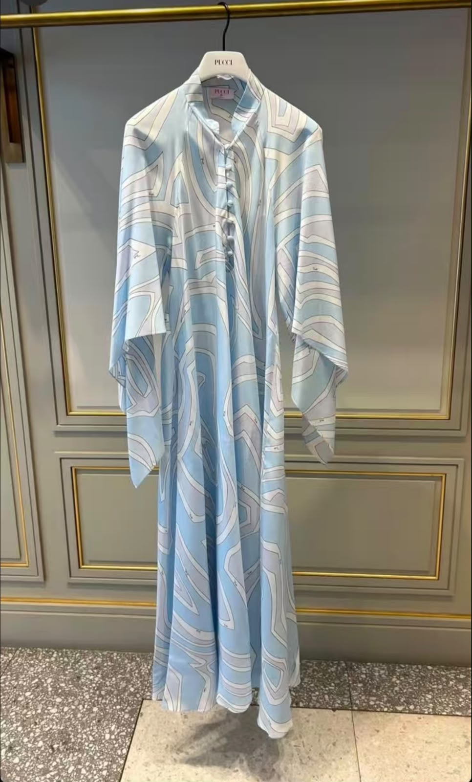 Pucci Labirinto-Print Long Kaftan