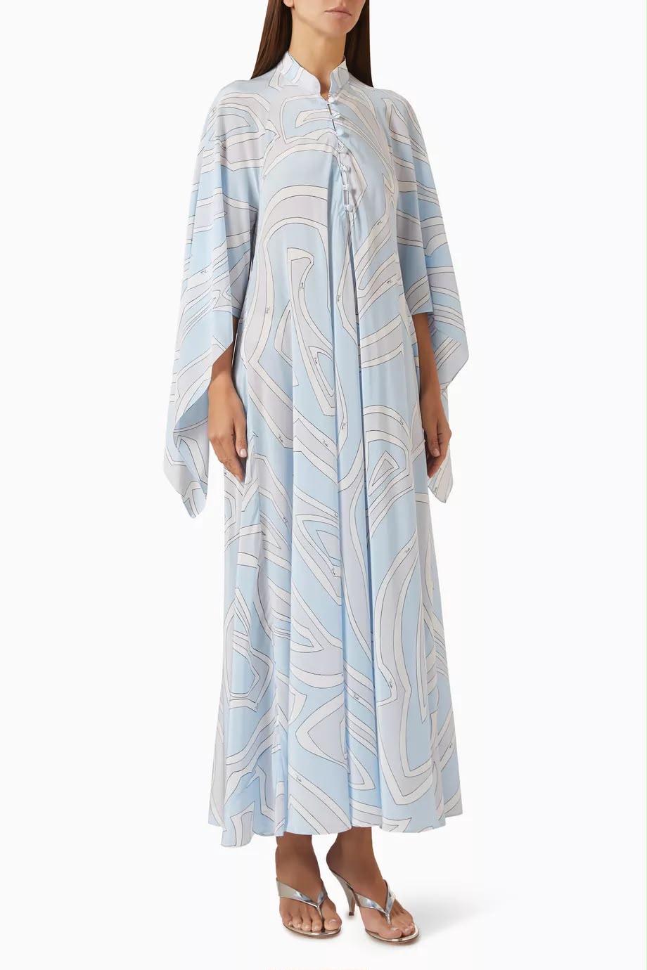 Pucci Labirinto-Print Long Kaftan