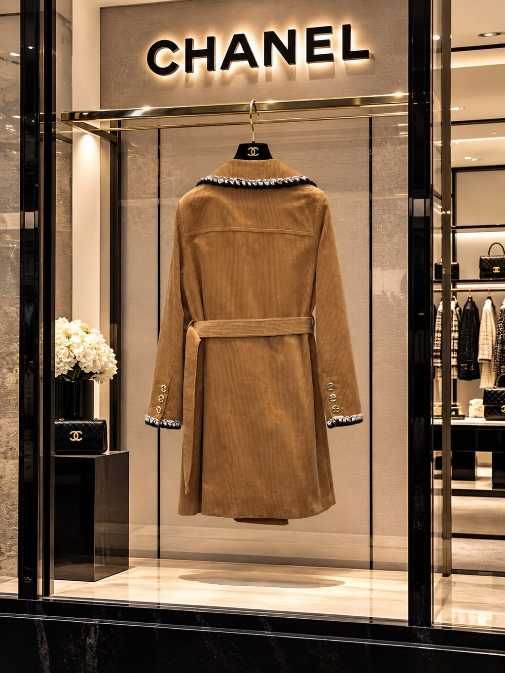Chanel Velvet Lambskin Coat