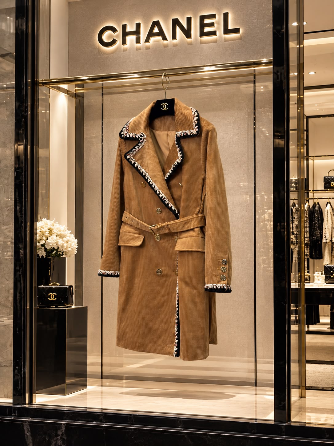 Chanel Velvet Lambskin Coat