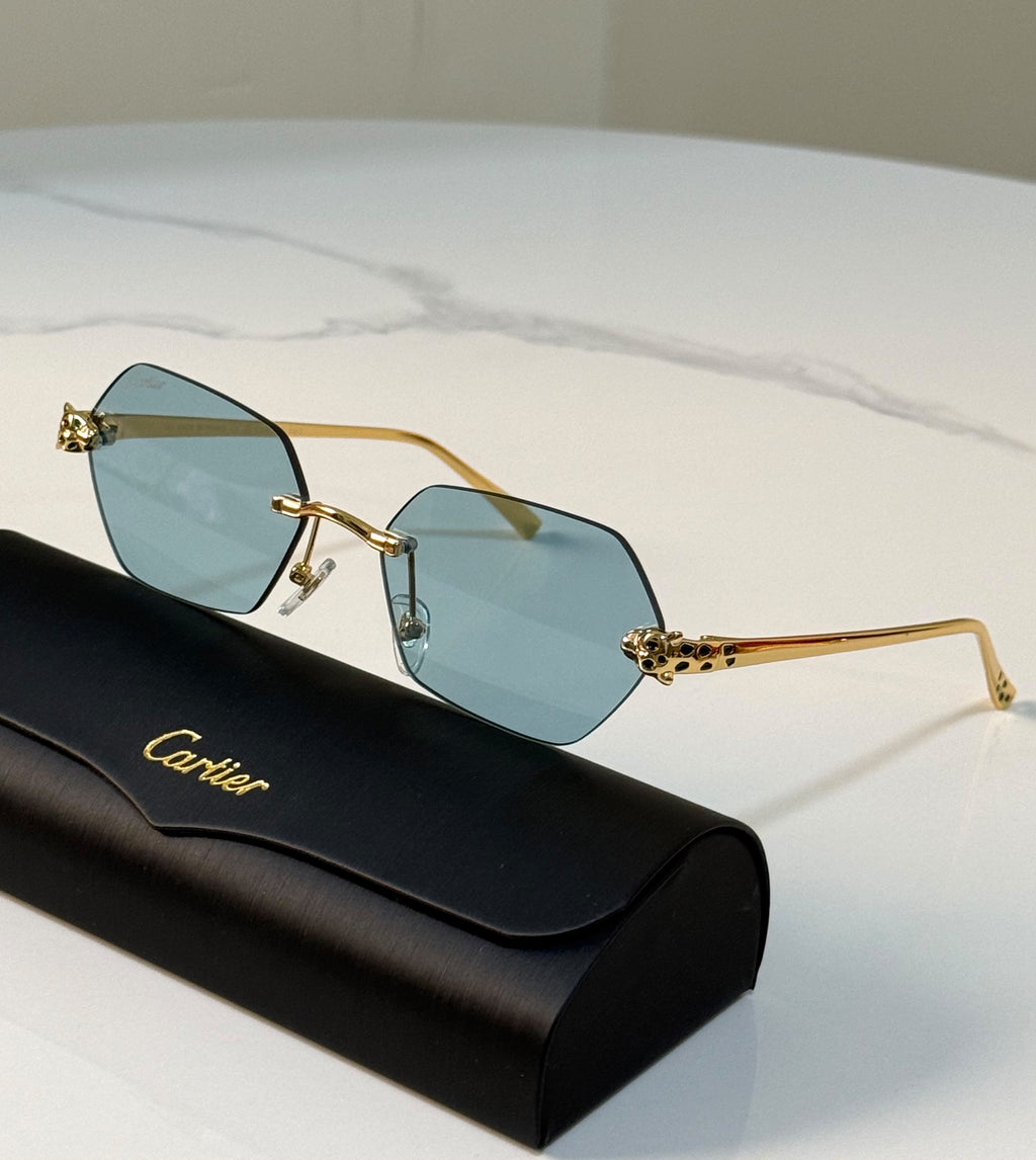 Cartier Rimless Hexagon Sunglasses