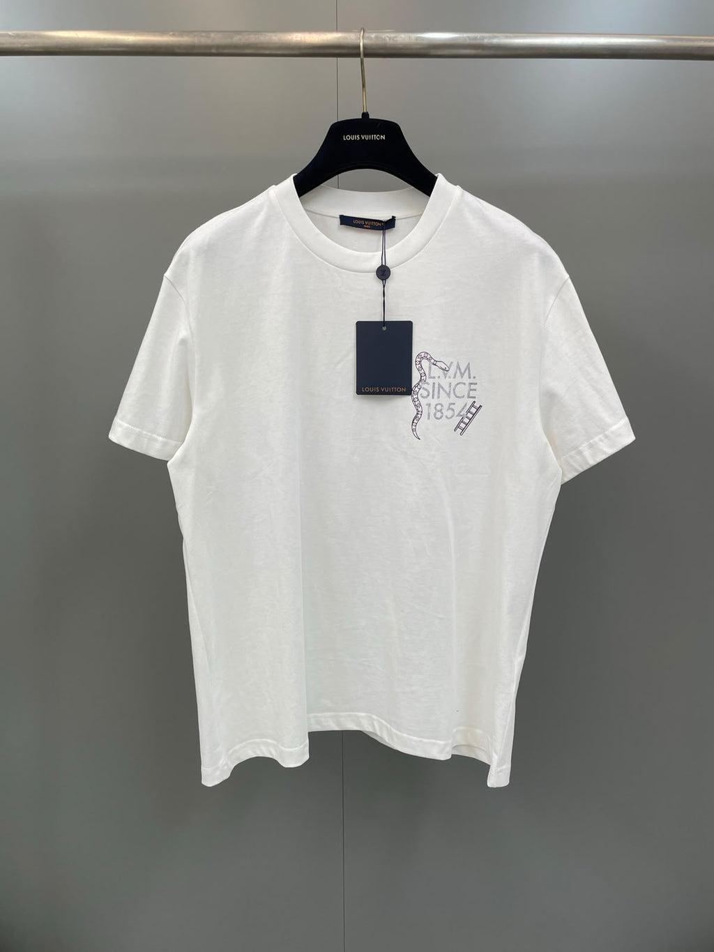 Louis Vuitton Printed T-Shirt with Snakes and Ladders Motif