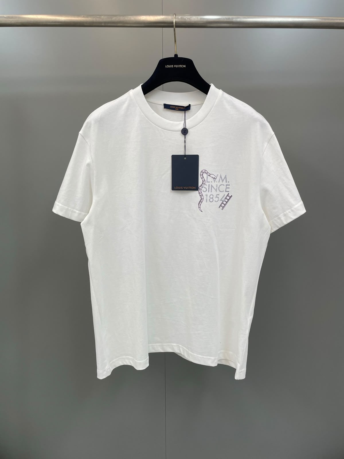 Louis Vuitton Printed T-Shirt with Snakes and Ladders Motif