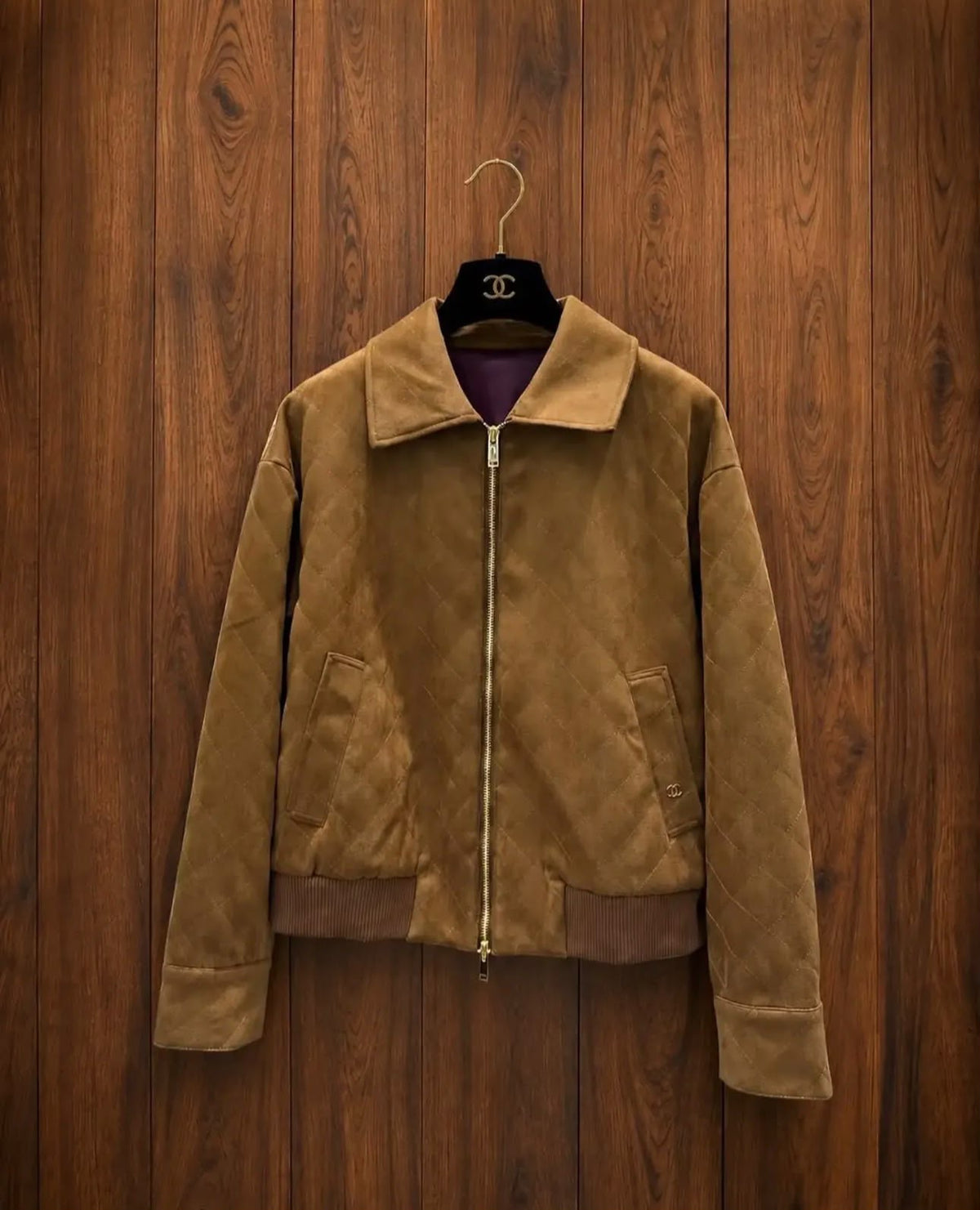 Chanel Suede Calfskin Jacket