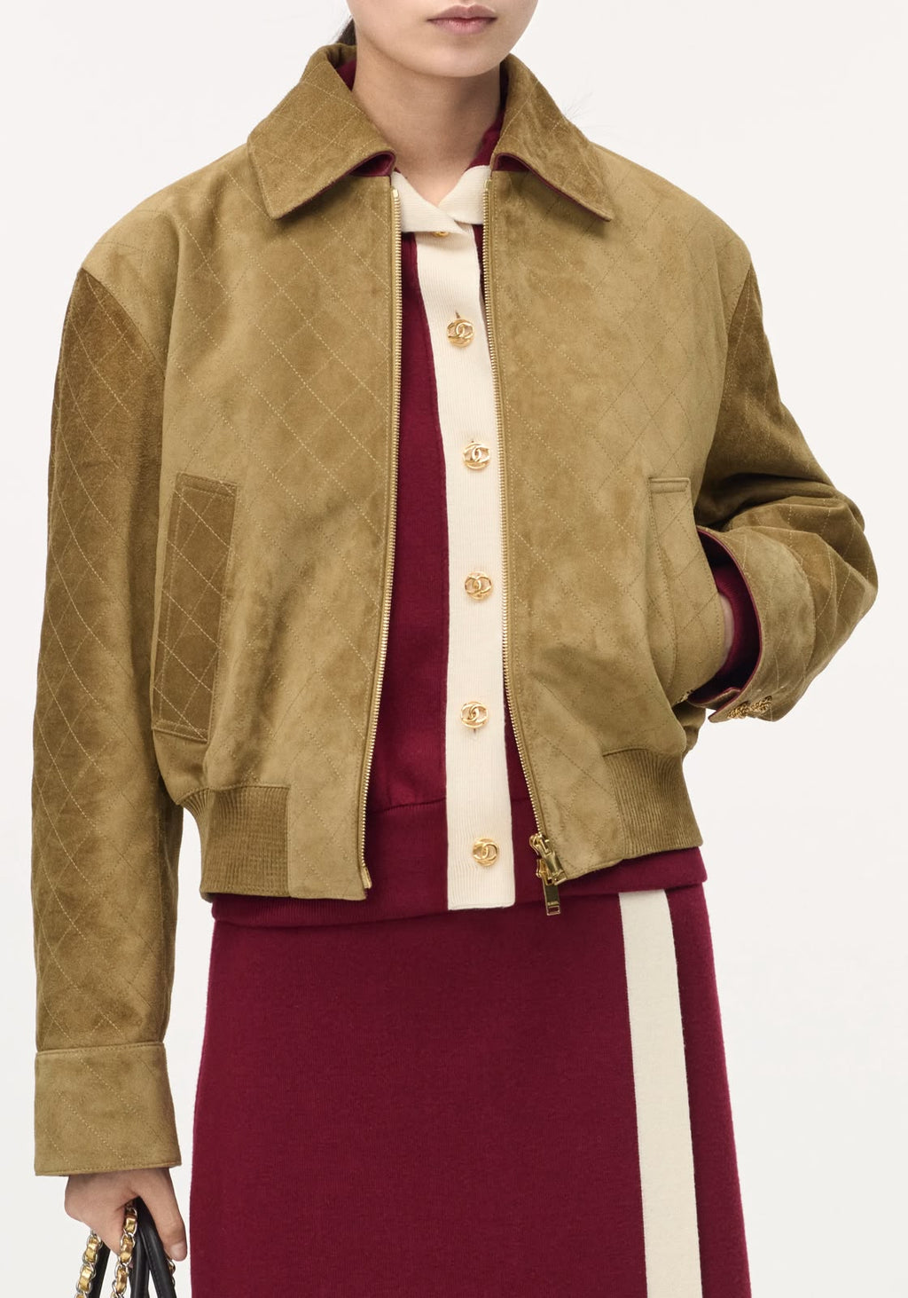 Chanel Suede Calfskin Jacket