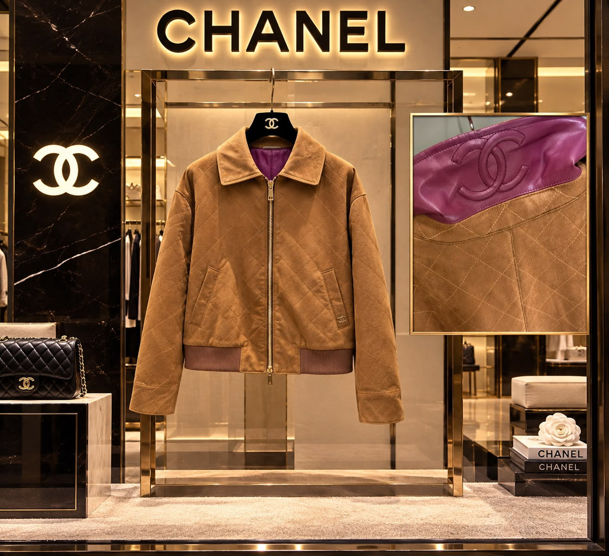 Chanel Suede Calfskin Jacket