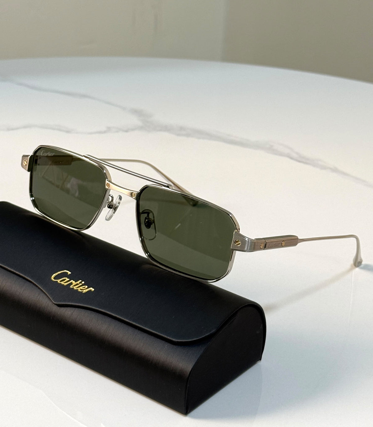 Santos de Cartier Square Sunglasses
