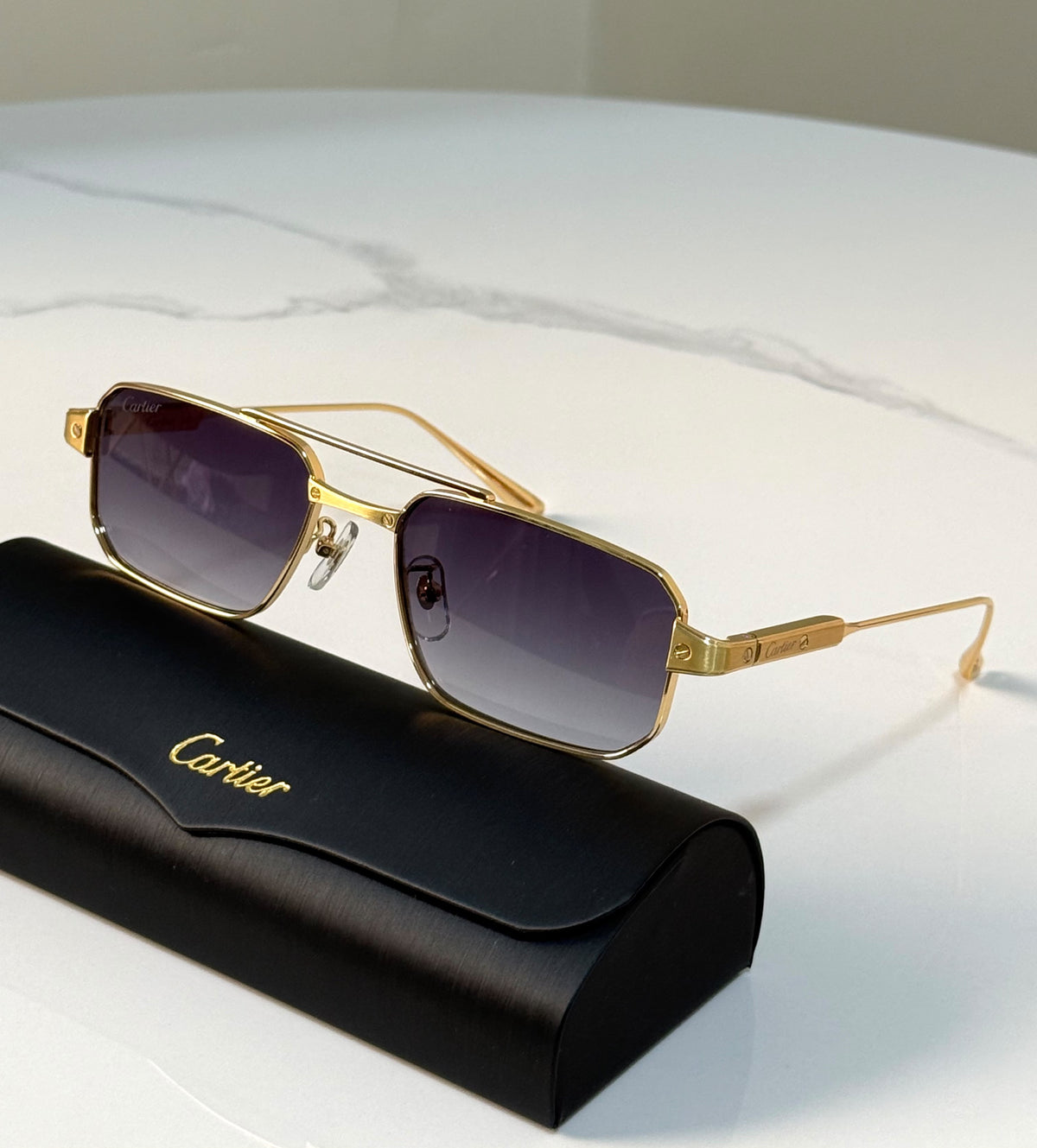 Santos de Cartier Square Sunglasses
