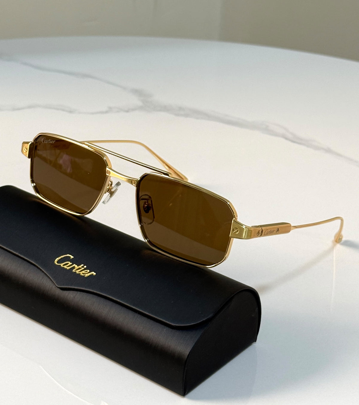 Santos de Cartier Square Sunglasses
