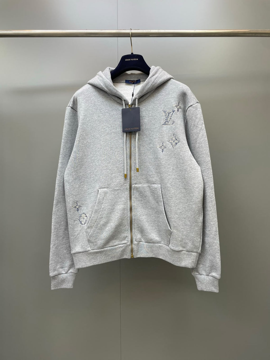 Louis Vuitton Embroidered Signature Zipped Hoodie