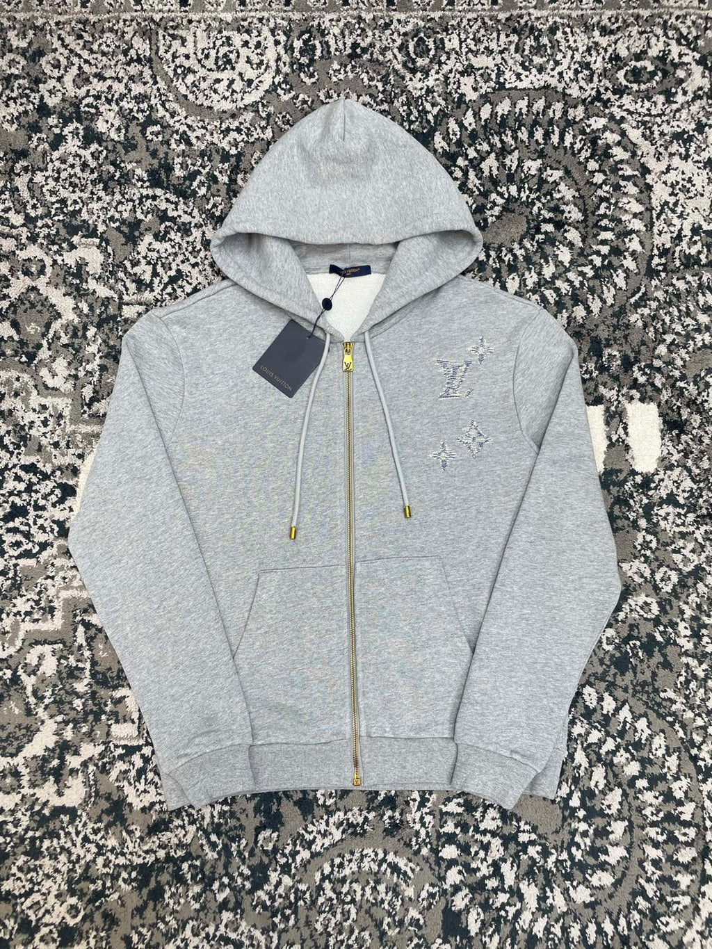 Louis Vuitton Embroidered Signature Zipped Hoodie