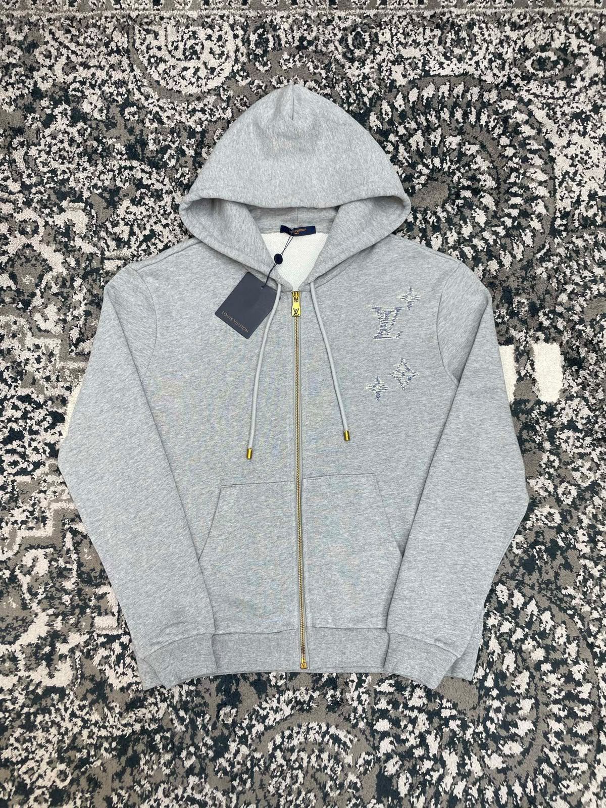Louis Vuitton Embroidered Signature Zipped Hoodie