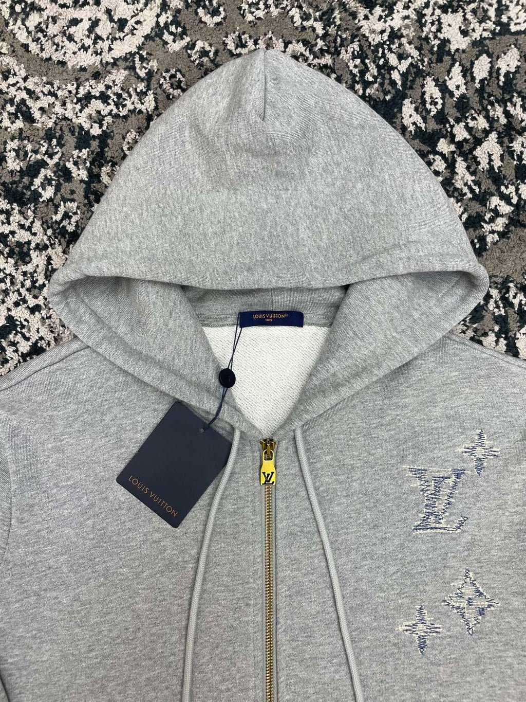 Louis Vuitton Embroidered Signature Zipped Hoodie