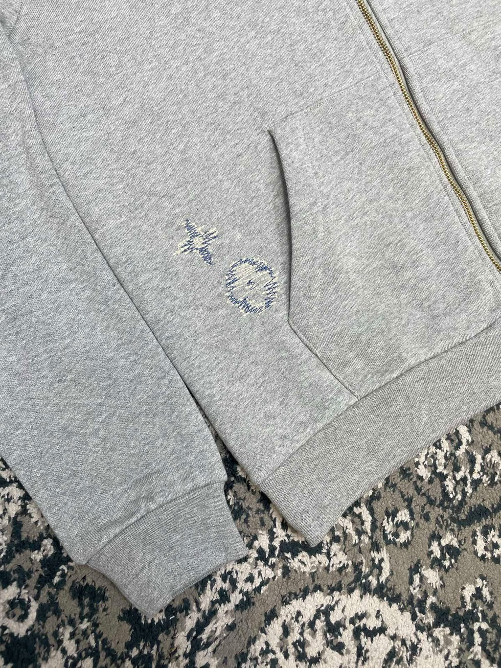 Louis Vuitton Embroidered Signature Zipped Hoodie