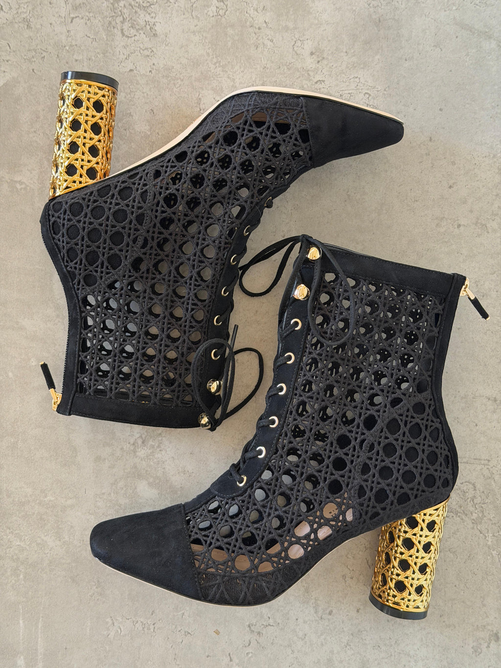 Maison Christian Dior Naughtily-D Heeled Ankle Boots