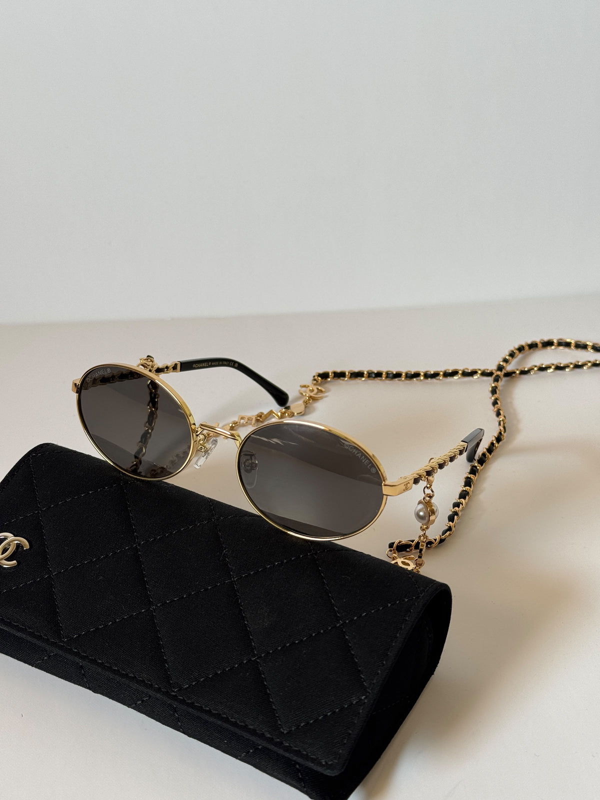 Chanel Oval Charms Sunglasses