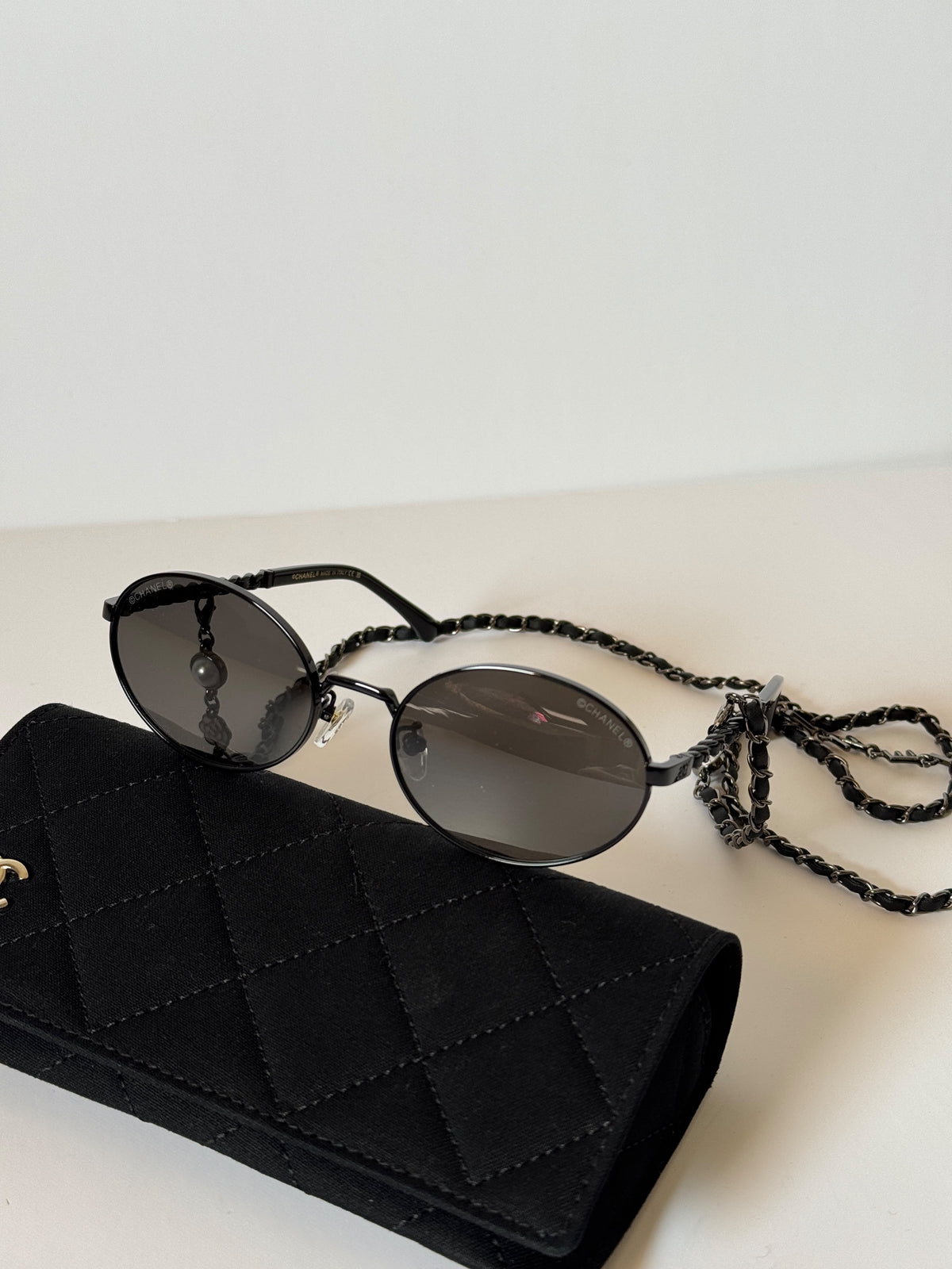 Chanel Oval Charms Sunglasses