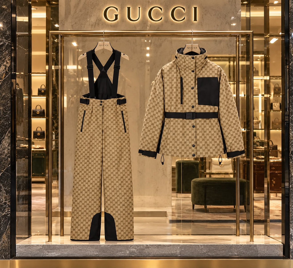 Gucci Altitude GG technical fabric jacquard ski suit