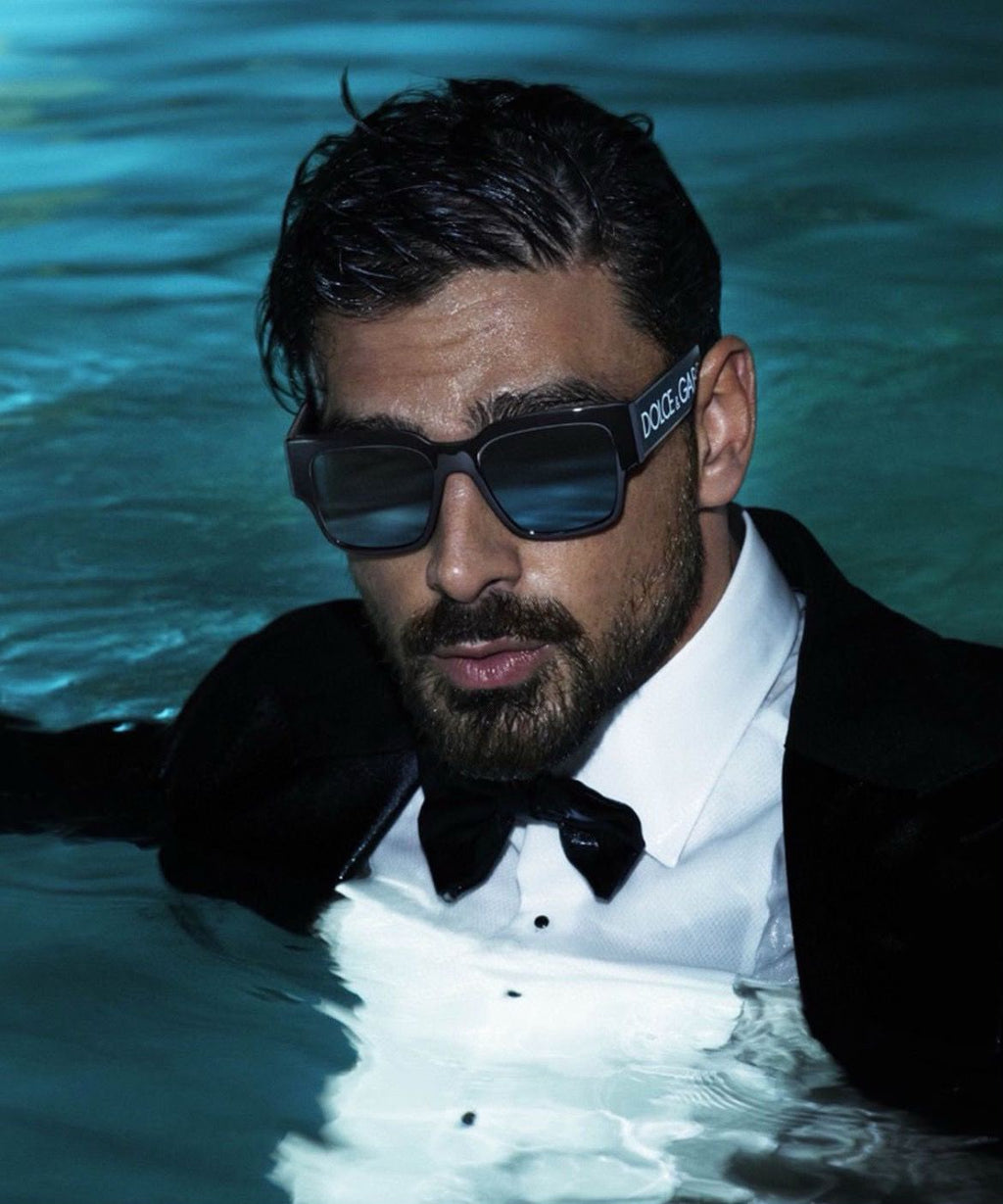 Dolce & Gabbana Active Maxi-Logo Square Sunglasses