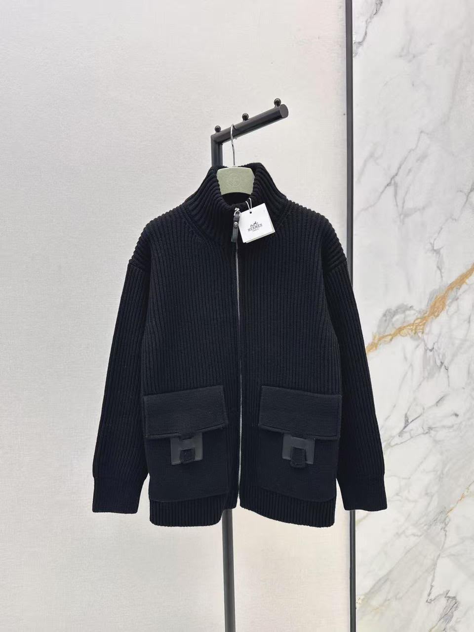 Hermes Wool Knit Jacket