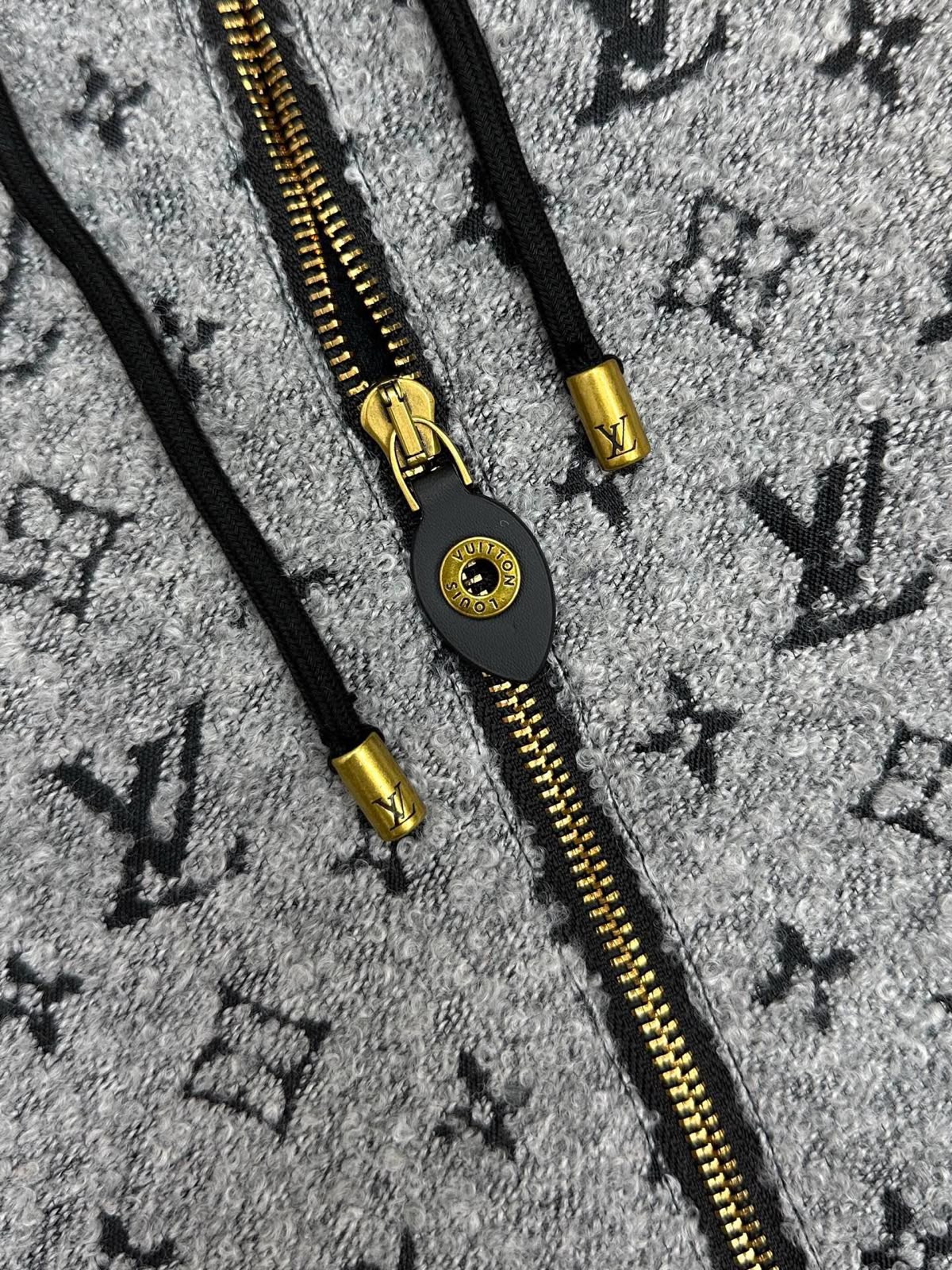 Louis Vuitton Monogram Bouclé Zip-Up Hoodie