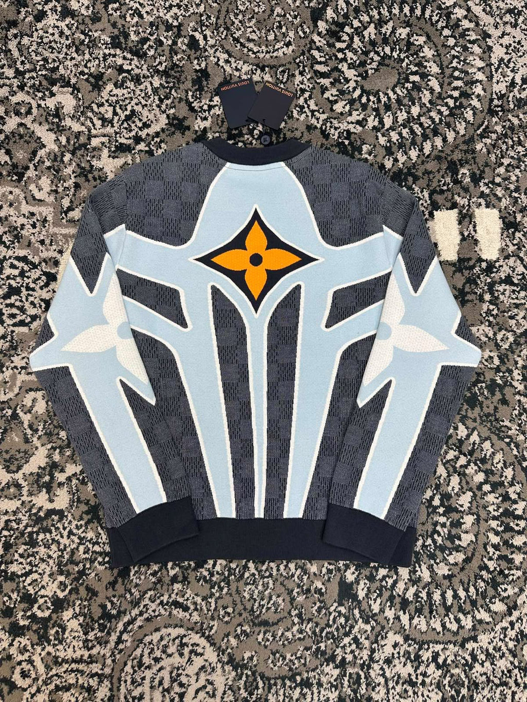 Louis Vuitton Quilted Cotton Blend Crewneck