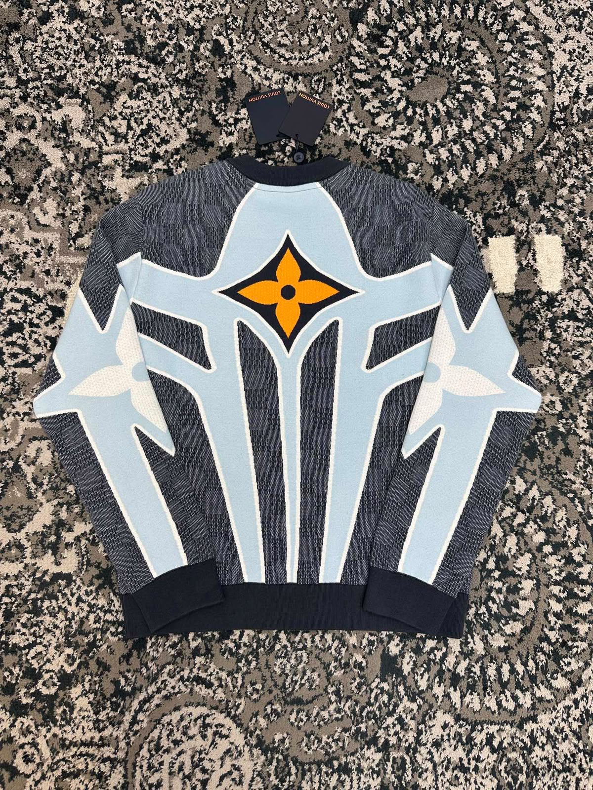 Louis Vuitton Quilted Cotton Blend Crewneck