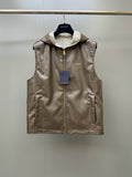 Louis Vuitton Monogram Check Reversible Leather Gilet