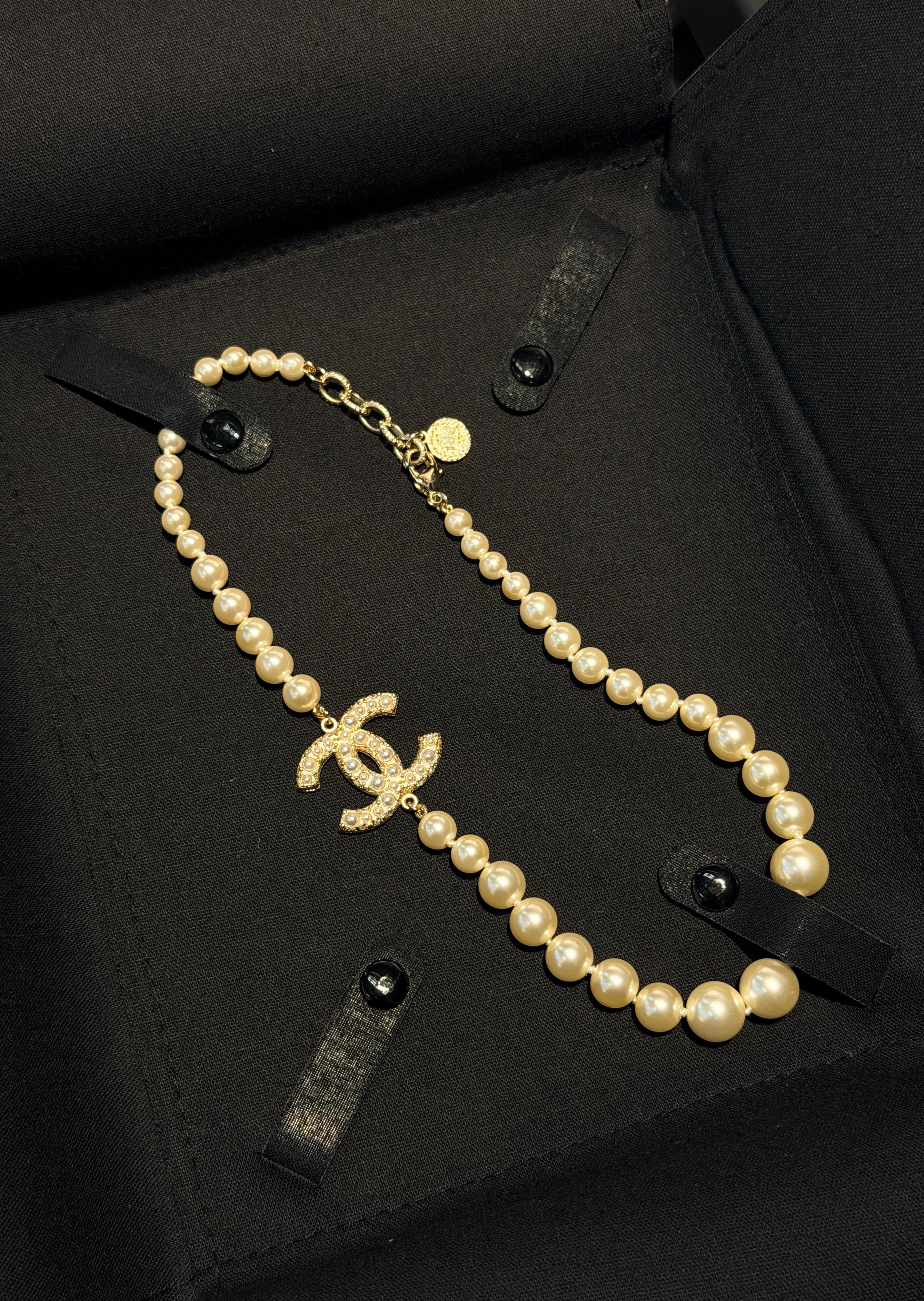Chanel Classic Model Choker & Earings Set