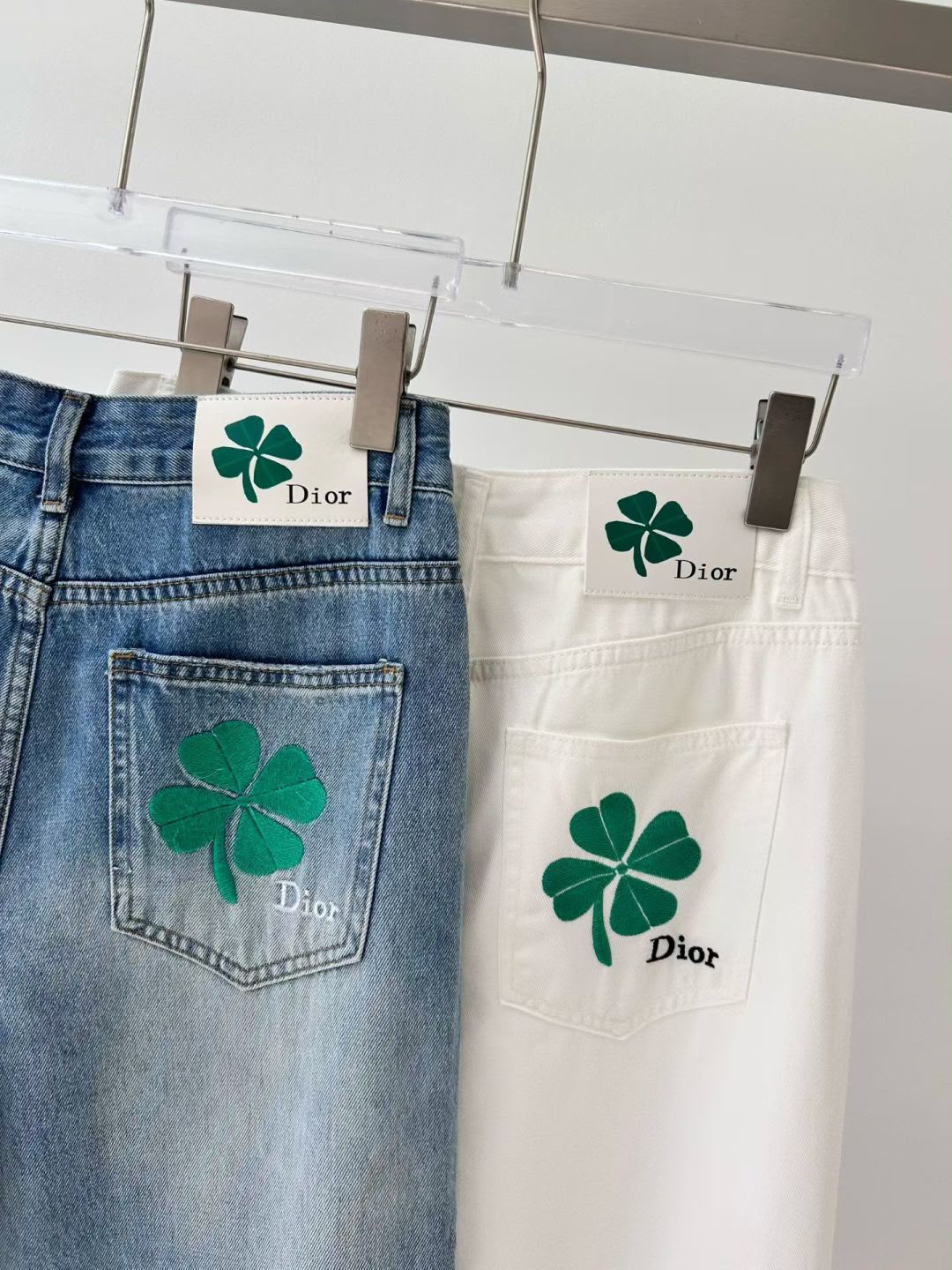 Dior Flared Embroidered Jeans