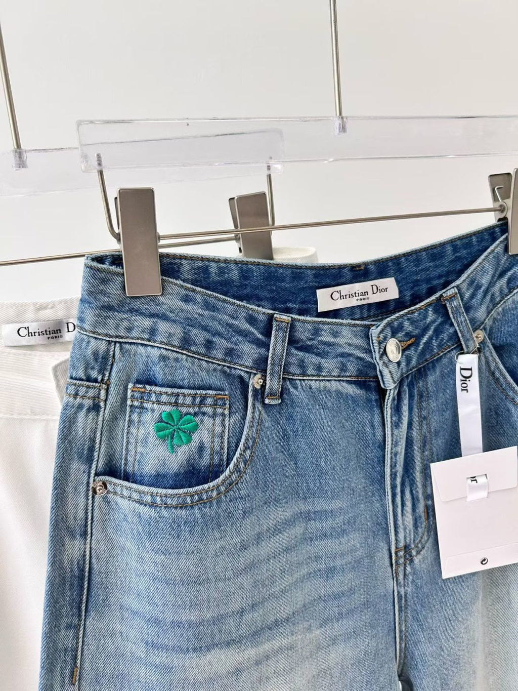 Dior Flared Embroidered Jeans
