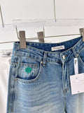Dior Flared Embroidered Jeans