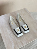 Chanel Lambskin Square-Toe