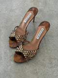 Aquazzura Tequila Embellished Sandals