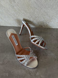Aquazzura Tequila Embellished Sandals