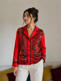 Chanel New York Design Silk Shirt